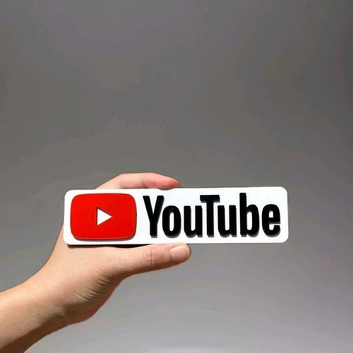 Youtube logo insegna colorata - youtube,