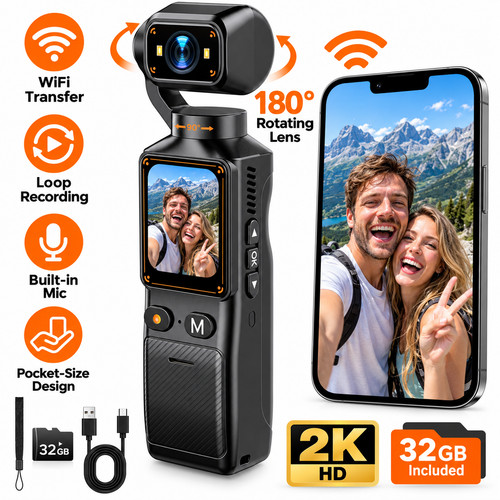Telecamera vlogging con - vlogging, 2k