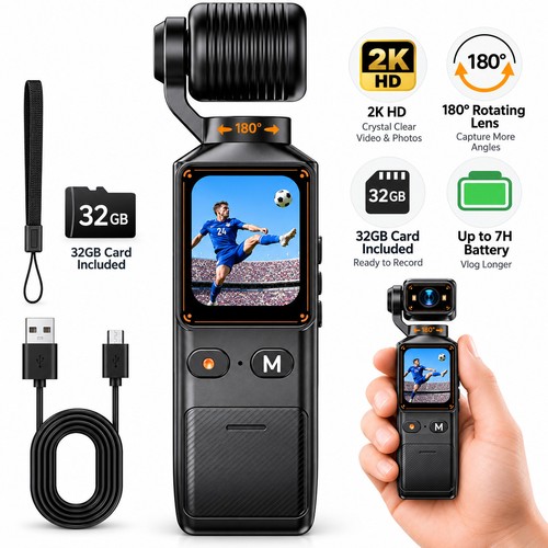 Telecamera vlogging con - telecamera, 2k