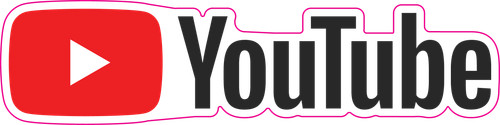 Youtube logo sticker vinyl - logo,