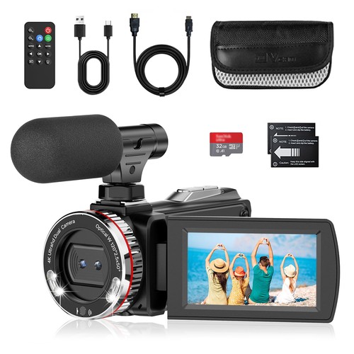 Videocamera 48mp camcorder - videocamera, 4k